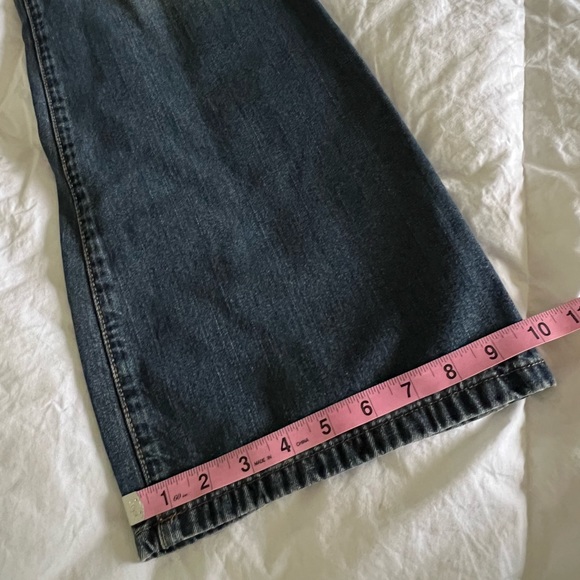 American eagle outfitters vintage Y2K flare low rise boho blue jeans size 6 - Picture 13 of 14